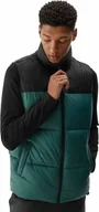 Kamizelki męskie - Bezrękawnik męski z kapturem 4F ciemno zielona kamizelka sportowa r S - miniaturka - grafika 1