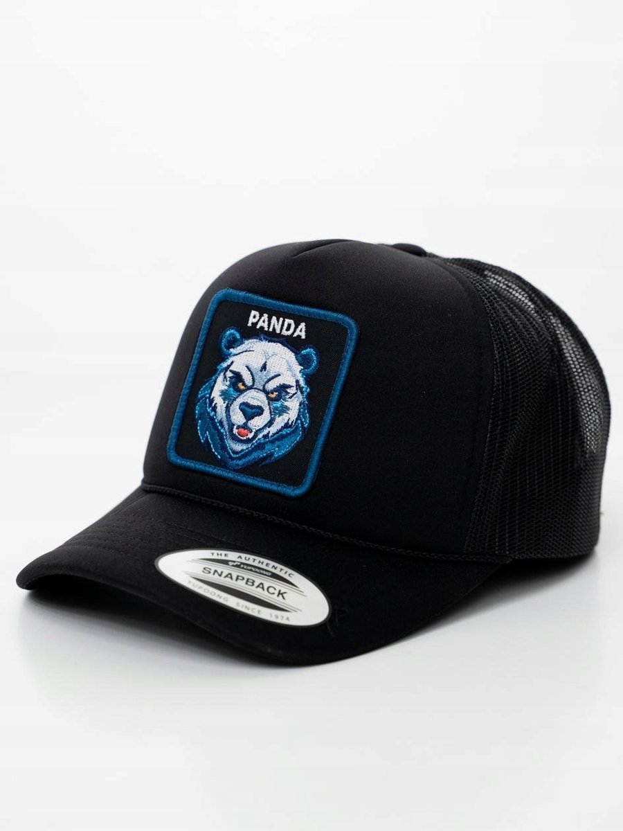 Czapka Z Daszkiem Trucker Czarna z Pandą MyStars Panda DAMSKA MĘSKA UNI