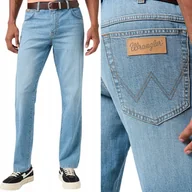 Spodnie męskie - Wrangler TEXAS Whirlwind proste cienkie spodnie jeansowe na lato W40 L34 - miniaturka - grafika 1