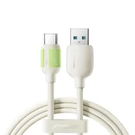 Kable USB - Kabel przewód USB-A - USB-C z fluorescencyjną końcówką 3A 2m - beżowy JOYROOM - miniaturka - grafika 1