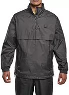 Kurtki męskie - Urban Classics Kurtka męska Windbreaker Pull Over Jacket Stand Up Collar, czarny, XXL - miniaturka - grafika 1