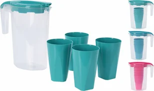 Zestaw szklany dzbanek 350 ml 1,75 l 5 szt - Dzbanki i imbryki - miniaturka - grafika 1