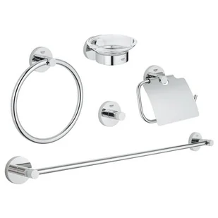 Grohe Essentials Zestaw akcesoriów 5w1 chrom 40344001 Kraków - Akcesoria łazienkowe - miniaturka - grafika 1