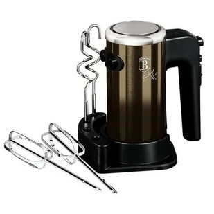 Berlinger Haus Mikser ręczny z akcesoriami Shiny Black Collection, 300 W - Miksery - miniaturka - grafika 1