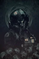 Plakaty - Plakat, Gwiezdne Wojny Star Wars Skull Pilot, 70x100 cm - miniaturka - grafika 1