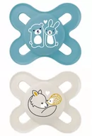 Smoczki uspokajające - MAM BABY ORIGINAL START PLANET LOVE SMOCZEK 0-2 DLA NOWORODKÓW 2SZT - miniaturka - grafika 1