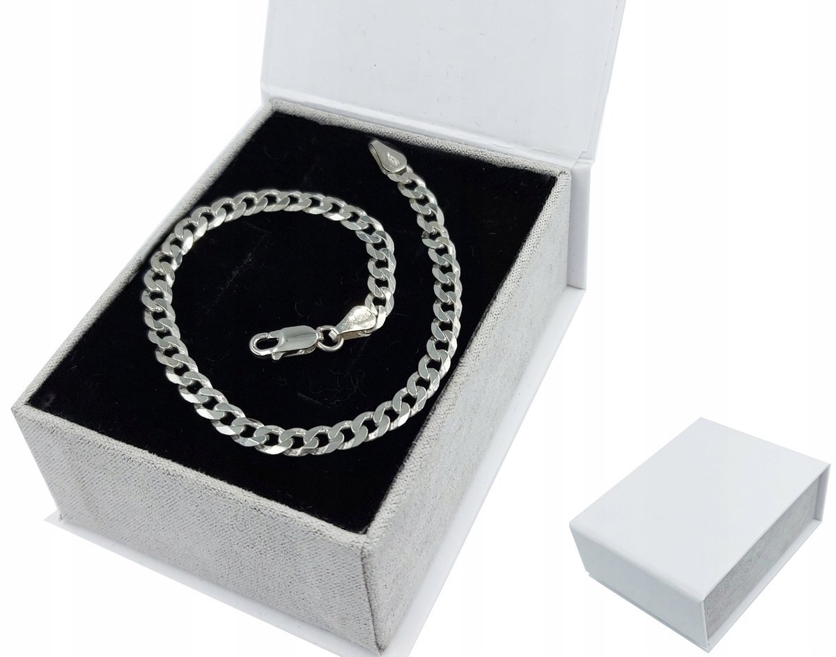 Bransoletka dl nastolatka ,mężczyzny srebro 925, pancerka , 22cm