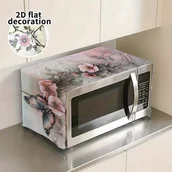 Akcesoria i części do mikrofalówek - TEMU 2D płaski, i wielofunkcyjna pokrywa do kurzu w mikrofalówce - 2D płaski design, nowoczesny wystrój kuchni, ochronna wieszakowa torba do - miniaturka - grafika 1