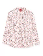 Koszule męskie - HUGO Męska koszula Kenno, jasny czerwony 625, 43, Bright Red625, 42 - miniaturka - grafika 1