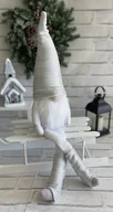 Ozdoby bożonarodzeniowe - SKRZAT ŚWIĄTECZNY SIEDZĄCY GNOM HAND MADE - miniaturka - grafika 1