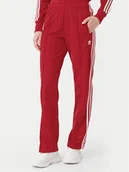 Spodnie sportowe damskie - adidas Spodnie dresowe adicolor Classics Firebird IR8081 Czerwony Regular Fit - miniaturka - grafika 1