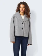 Płaszcze damskie - Noisy May Płaszcz przejściowy Halston 27028853 Szary Loose Fit - miniaturka - grafika 1