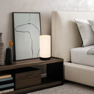 EGLO Lampa stołowa Feniglia z lnianym kloszem natura - Lampy stojące - miniaturka - grafika 1