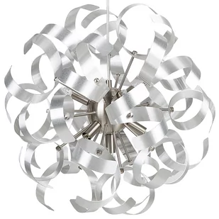 Beliani Lampa wisząca nikiel ICANA - Lampy sufitowe - miniaturka - grafika 1