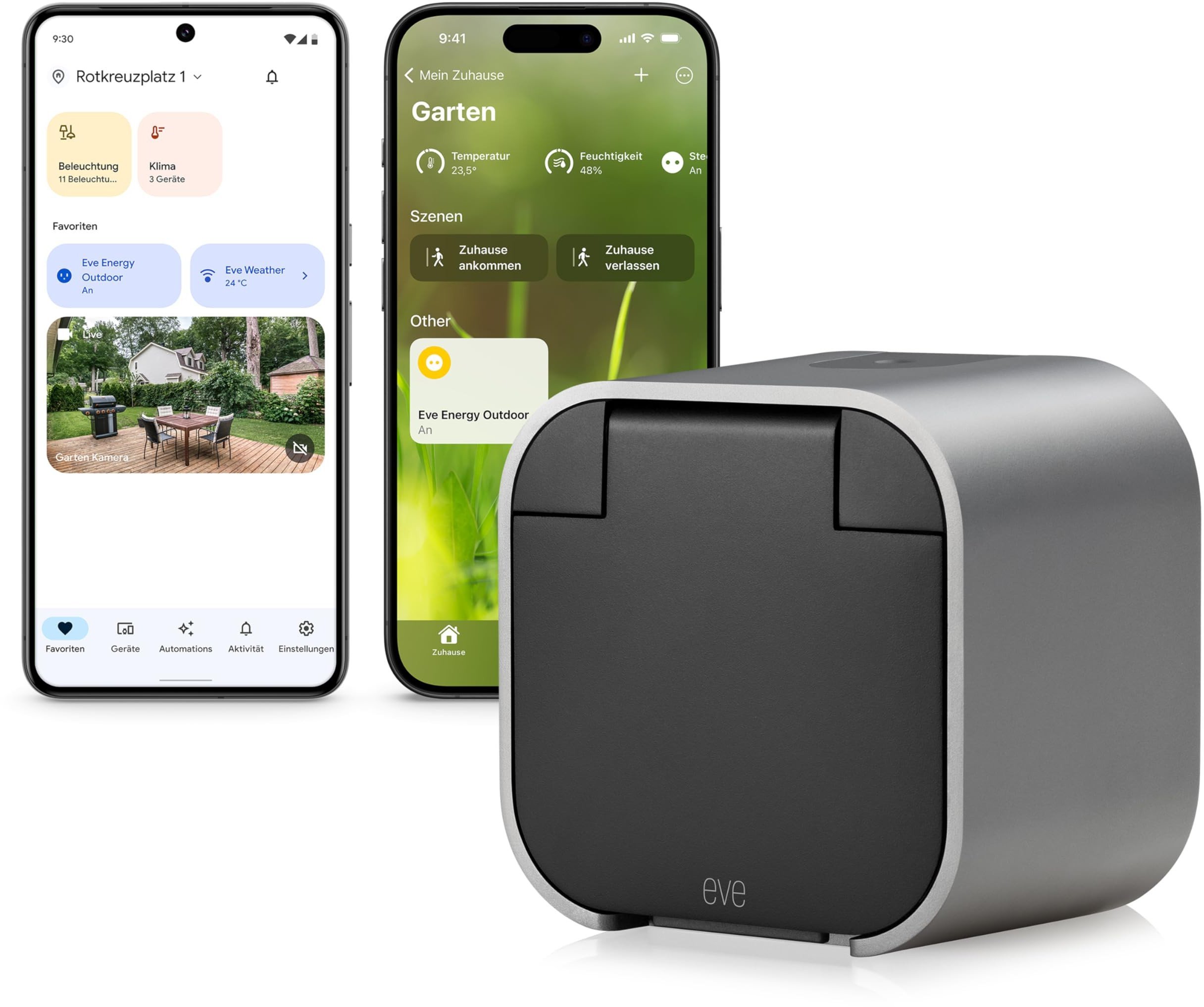 Eve Energy Outdoor remote-controlled socket for outdoor use, Matter