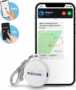 NO NAME Plegium Smart Emergency Button Wearable – smart personal alarm, white - Pozostałe akcesoria do telefonów - miniaturka - grafika 1