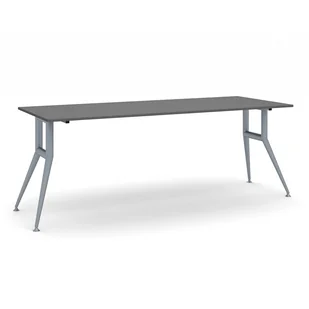 B2B Partner Stół konferencyjny WIDE, 2200 x 800 mm, antracyt 423183 - Stoły i stoliki do biura - miniaturka - grafika 1