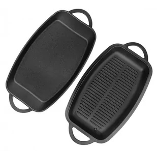 BRYTFANNA ŻELIWNA Z PATELNIĄ GRILL 3.8L 31CM KRISBERG KS-2570 - Brytfanny BRYTFANNA ŻELIWNA Z PATELNIĄ GRILL 3.8L 31CM KRISBERG KS-2570 - Brytfanny - miniaturka - grafika 3