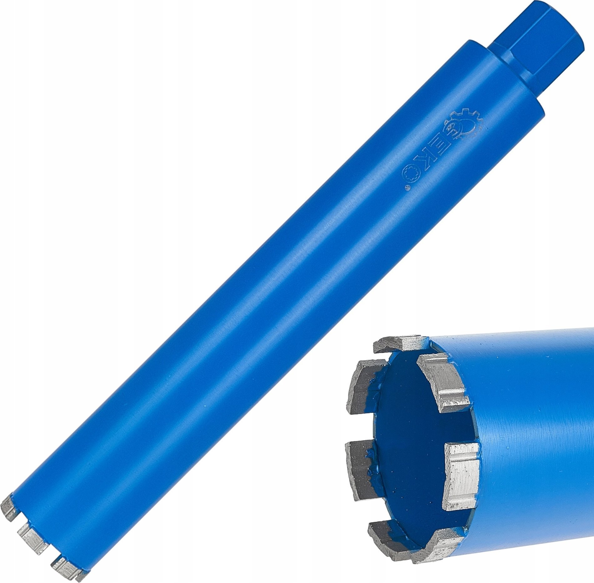 Geko Wiertło diamentowe koronowe do wiertnicy na sucho i mokro 72x10x450mm 7T 1.1/4