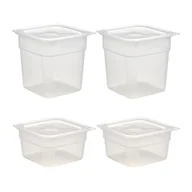 Pojemniki kuchenne - Zestaw 4 pojemników z polipropylenu, 2 x 0,95 l, 2 x 0,47 l, 4 x pokrywki szczelne, przezroczyste CAMBRO, Fresh Pro Mini - miniaturka - grafika 1