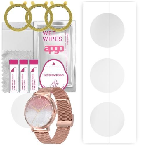 3x folia ochronna hydrożelowa do Kello DX5 - apgo Smartwatch Hydrogel Protection Ochrona na ekran smartwatcha