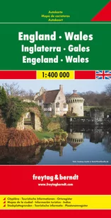 Anglia, Walia. Mapa 1:400 000 - Mapy i plansze edukacyjne - miniaturka - grafika 1