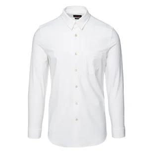 Męska Koszula GUESS LS SUNSET TECH SHIRT M3YH34WFKM0-G011 – Biały - Koszule męskie - miniaturka - grafika 1