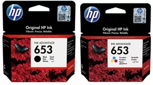 Tusze Oryginalne Hp 653 Czarny + Kolor - Tusze oryginalne - miniaturka - grafika 1