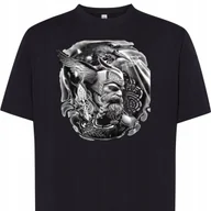 Koszulki męskie - KOSZULKA VIKING VALHALLA RAGNAROK XXL 3252 CZARNA - miniaturka - grafika 1