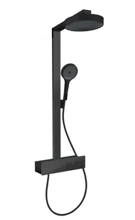 Hansgrohe Rainfinity - Zestaw prysznicowy z termostatem, średnica 25 cm, 3 strumienie,  czarny mat 28742670 - Zestawy prysznicowe - miniaturka - grafika 1