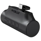 Powerbanki - Powerbank CELLY Compact 5000 mAh 10.5W Czarny - miniaturka - grafika 1