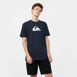 Koszulki sportowe męskie - Męski t-shirt z nadrukiem QUIKSILVER Comp Logo - granatowy - grafika 1