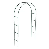 Pozostałe ozdoby ogrodowe - Pergola ogrodowa metalowa 140x37x240cm z łukiem DLH - miniaturka - grafika 1