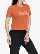 Koszulki i topy damskie - Koszulka damska Mammut Massone T-Shirt Cropped Rocks - brick - miniaturka - grafika 1