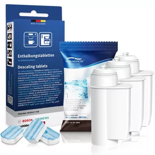 Zestaw Bosch, Filtr Aqualogis AL-Inte 3szt, Tabletki Odkamieniające - SIEMENS TZ80002 - Akcesoria i części do ekspresów do kawy - miniaturka - grafika 1