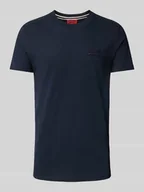 Koszulki męskie - T-shirt z wyhaftowanym logo - miniaturka - grafika 1