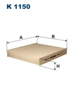 Filtry kabinowe - FILTRON Filtr kabinowy K1150 - miniaturka - grafika 1
