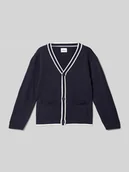 Swetry dla chłopców - Kurtka z dzianiny o kroju regular fit z nakładanymi kieszeniami - miniaturka - grafika 1