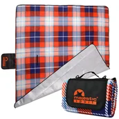 Koce piknikowe - Koc piknikowy Majestic Sport 200x200 cm kratka - miniaturka - grafika 1