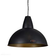 Lampy sufitowe - Loftowa metalowa lampa wisząca, industrialna 70cm Salina Czarna, do salonu kuchni (Loftlight) - miniaturka - grafika 1