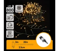 Lampy ogrodowe - Aigostar - LED Zewnętrzny łańcuch świąteczny 800xLED/8 funkcji 23m IP44 ciepła biel - miniaturka - grafika 1
