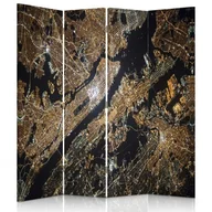 Parawany - Parawan dwustronny FEEBY, GABINETU Mapa Widok Miasta 145x170 - miniaturka - grafika 1