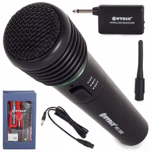 Karaoke Mikrofon Bezprzewodowy Stacja Przewód - Mikrofony komputerowe - miniaturka - grafika 1