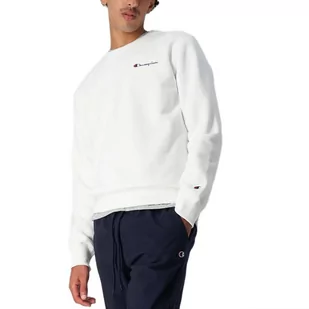 Bluza Champion Crewneck Sweatshirt 217863-WW001 - biała - Bluzy sportowe męskie - miniaturka - grafika 1