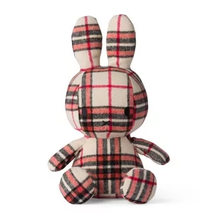 Miffy Króliczek w kratkę RED / CREAM BEIGE przytulanka 23 cm - Maskotki i pluszaki - miniaturka - grafika 1