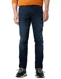 Spodenki męskie - Street One MEN Męskie spodnie jeansowe Regular, Dark Blue Authentic Wash, 31W / 32L - grafika 1