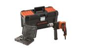 Wiertarki - Black&Decker BEH850KA32-QS + akcesoria - miniaturka - grafika 1