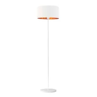 Lampy stojące - Lampa podłogowa biała glamour WERONA GOLD - miniaturka - grafika 1