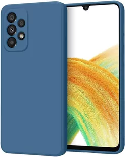 Panel Goospery Mercury Silicone do Samsung Galaxy A33 5G Navy (8809842242966) - Etui i futerały do telefonów - miniaturka - grafika 1