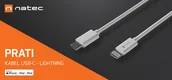 Kable USB - NATEC KABEL 1M 20W DO IPHONE USB-C LIGHTNING PRZEWÓD DO ŁADOWANIA APPLE - miniaturka - grafika 1
